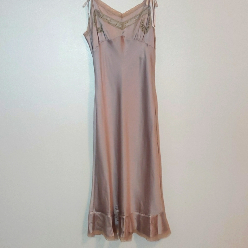 Valentino Red Silk dress gown nightgown